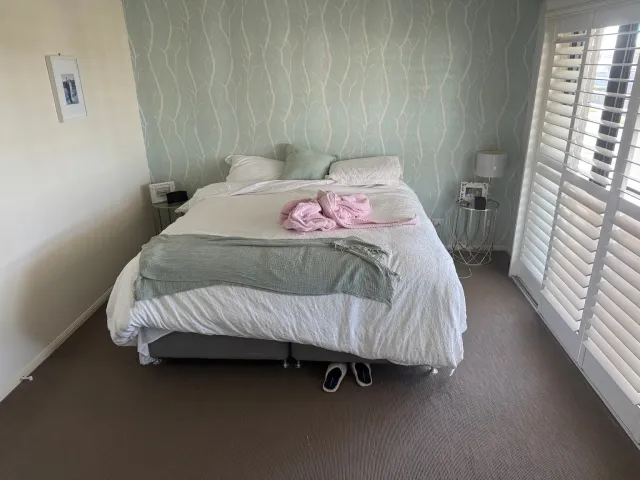 The original phone photo of the bedroom.